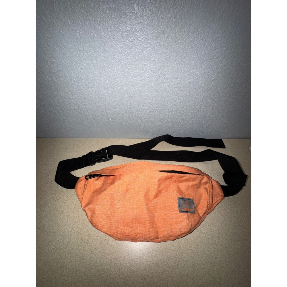 TINYAT Orange Fanny‎ Pack Waist Bag Adjustable Strap Travel Festival Hip Purse